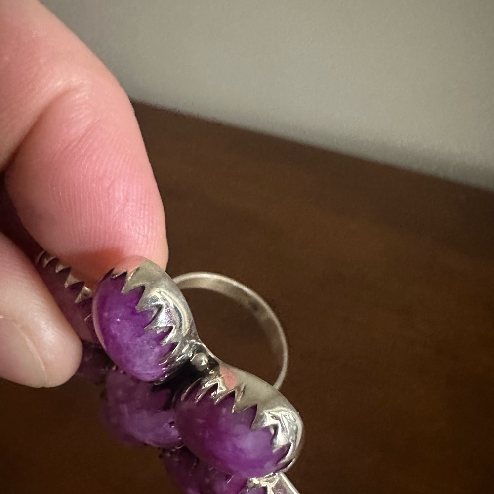 Solid Sterling Flower Ring - image 3